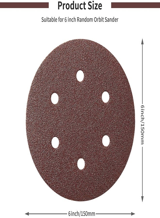 Dumdaar Sanding Disc 150mm (6") with 6 Holes (180 Grit, 30) - Image 4